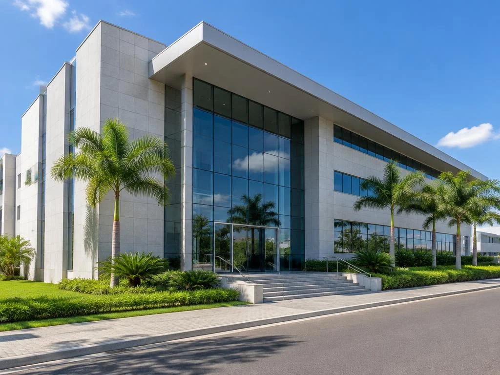 Imagem ilustrativa de um edifício comercial regularizado